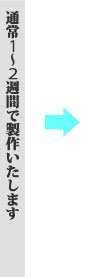 完成予定の日時をメールでご連絡いたします